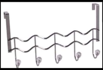 Porte manteaux argenté