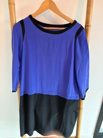 Robe manche longue soie