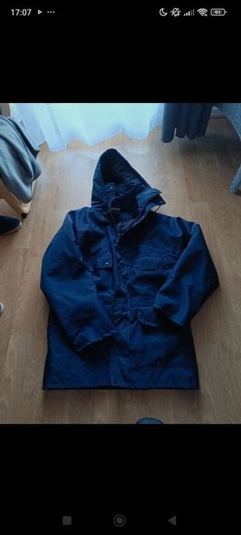Manteau taille xl  bleu marine