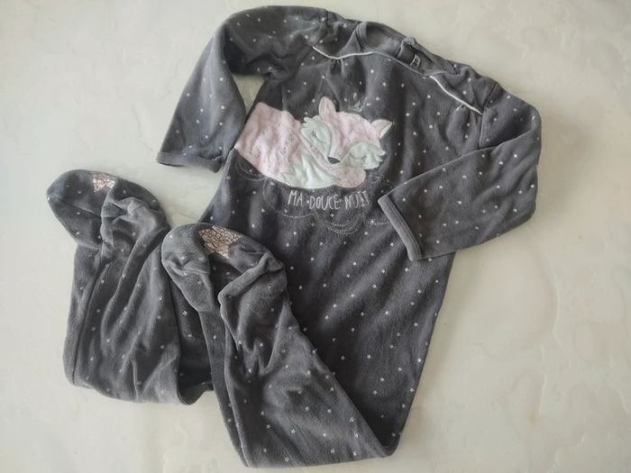 Pyjama velours taille 36 mois - photo numéro 2