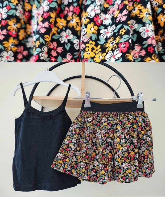 3 ans ensemble été débardeur et jupe