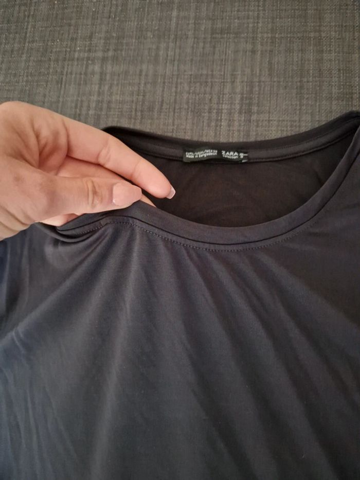 Tunique grise matière brillante - photo numéro 2