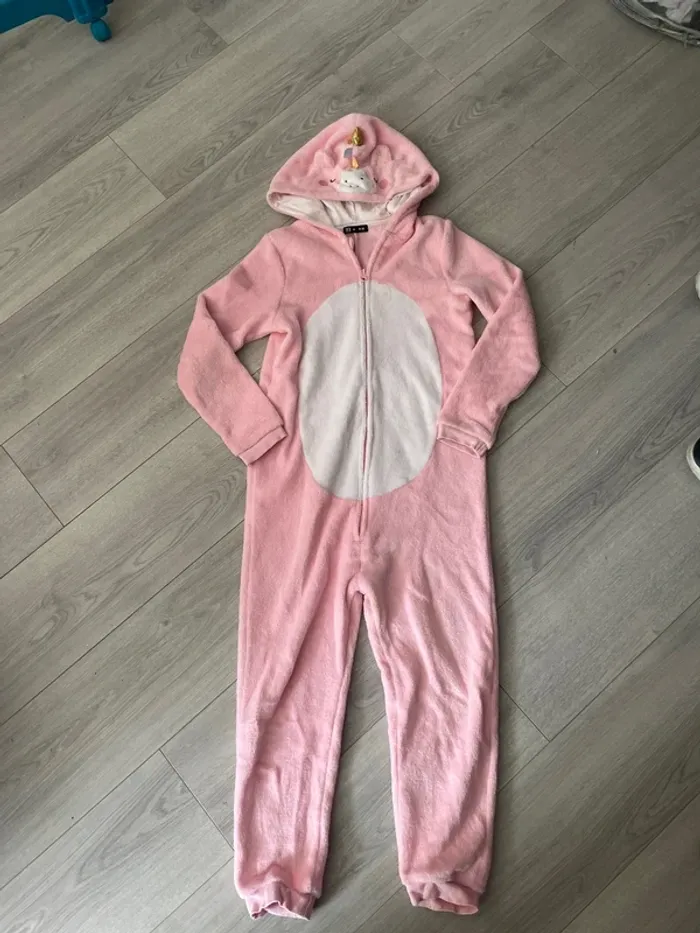 Combinaison pyjama fille licorne