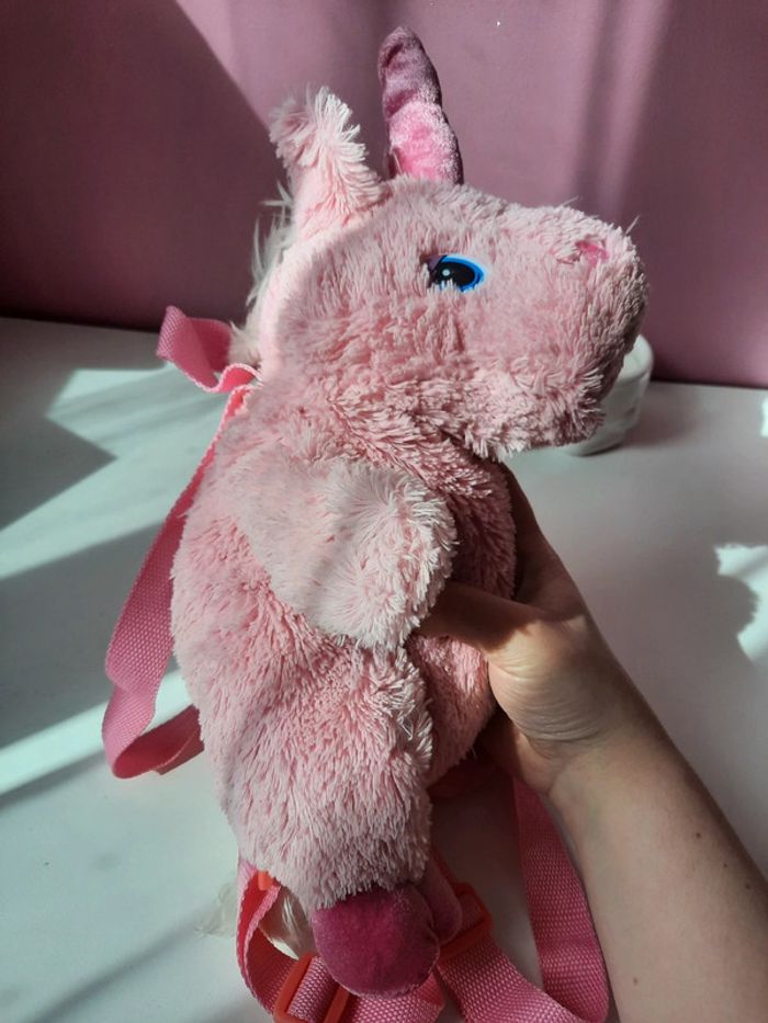 Sac à dos peluche licorne - photo numéro 6