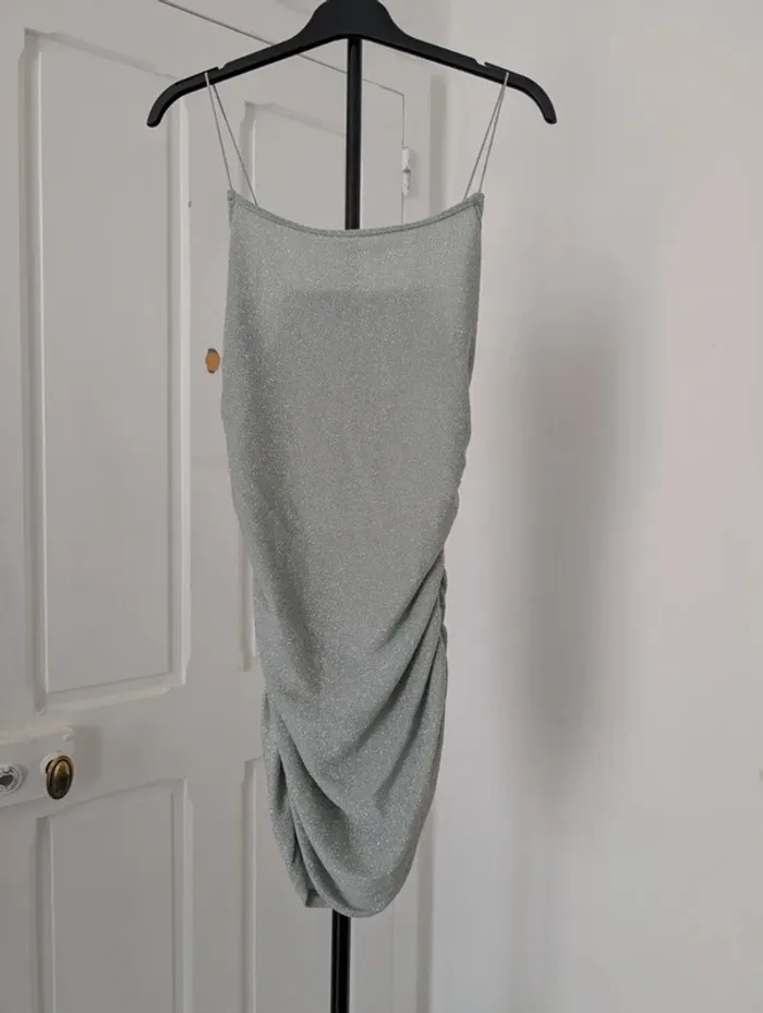 Robe vert sauge scintillante T.M (petit) - photo numéro 5