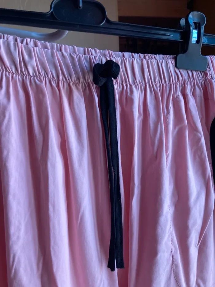 Superbe jupe longue vintage avec poches rose bonbon et noeud - photo numéro 3