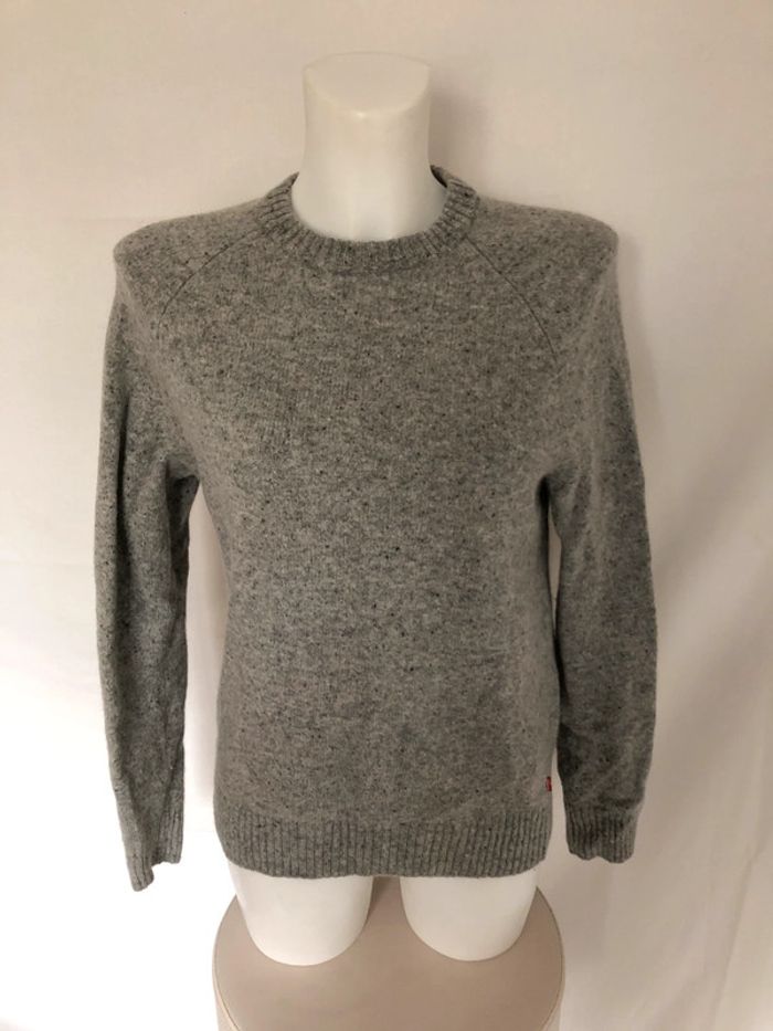 Pull à col ras en laine gris chiné Levi’s taille S / 36 38 très bon état - photo numéro 7