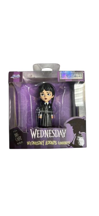 Figurine MetalFigs Wednesday / Mercredi Wednesday Addams (Uniforms) Jada Toys neuf
