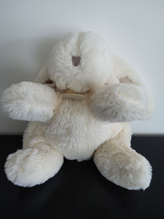 Peluche lapin crème Doudou et Compagnie - photo numéro 2