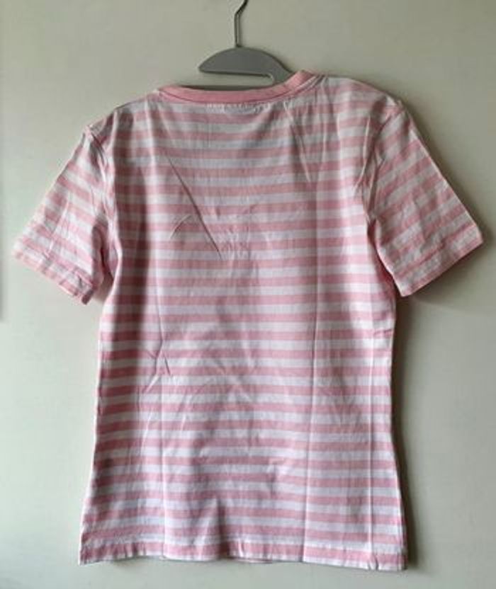 T shirt rose et blanc - 42/44 - Power line lady - photo numéro 4