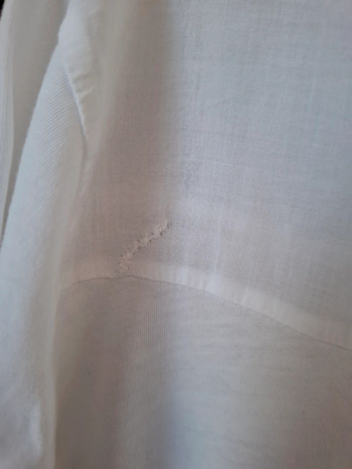 Haut blouse blanche Captain Tortue T 12 ans - photo numéro 14