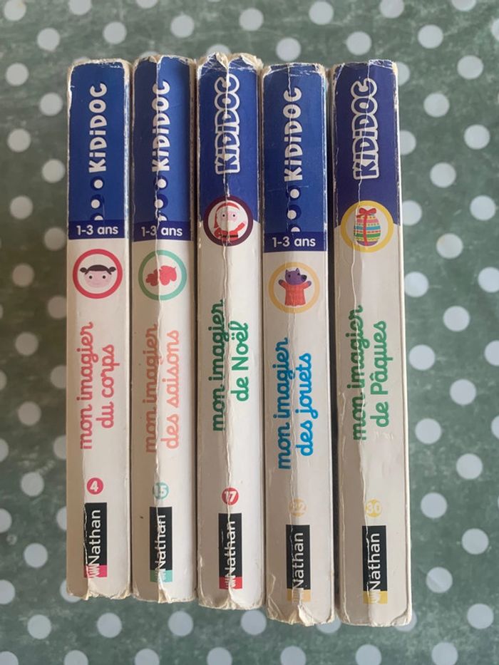 Lot de 5 livres Kididoc 1 à 3 ans - photo numéro 2