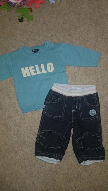 Sublime ensemble garçon hiver 1mois