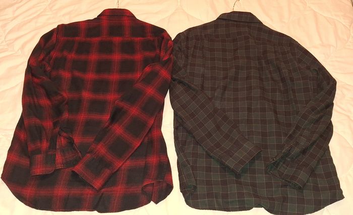 Lot 4 chemises Uniqlo flanelle et velours taille M - photo numéro 2