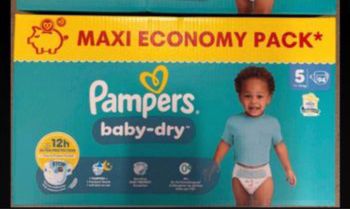 1 carton de couches Pampers taille 5