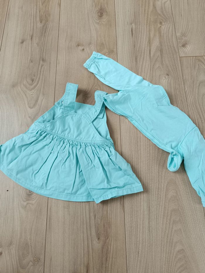 Robe et gilet menthe clair - photo numéro 2