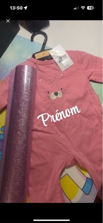 Pyjama personnalisé naissance