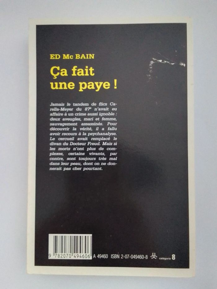 Ed McBain 🍀 Ça fait une paye! - photo numéro 2
