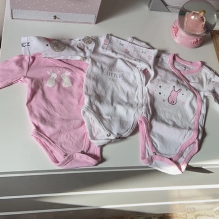 Lot de 2 bodies manches longues 1 mois