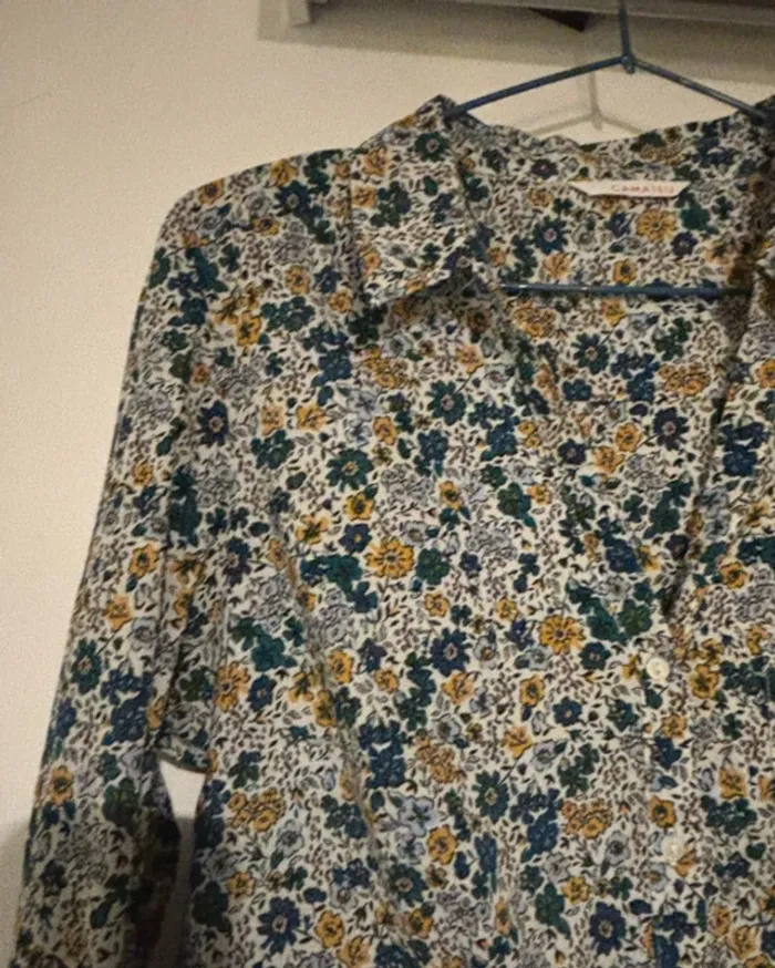 Chemise fleurie Camaïeu - T38 - photo numéro 4