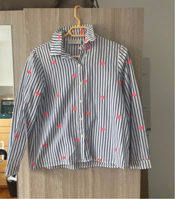 Chemise manche longue avec cœur