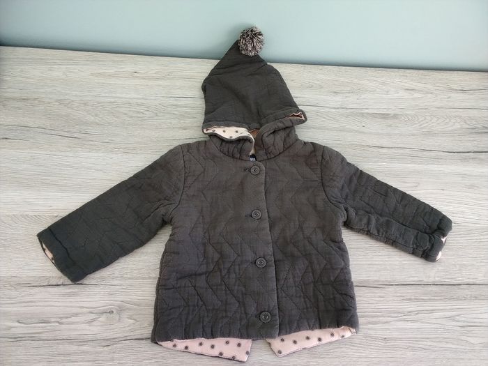 Manteau à capuche lutin fille 9 mois - photo numéro 1