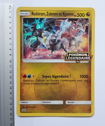 Carte Pokémon officielle promo Reshiram, Zekrom & Kyurem
