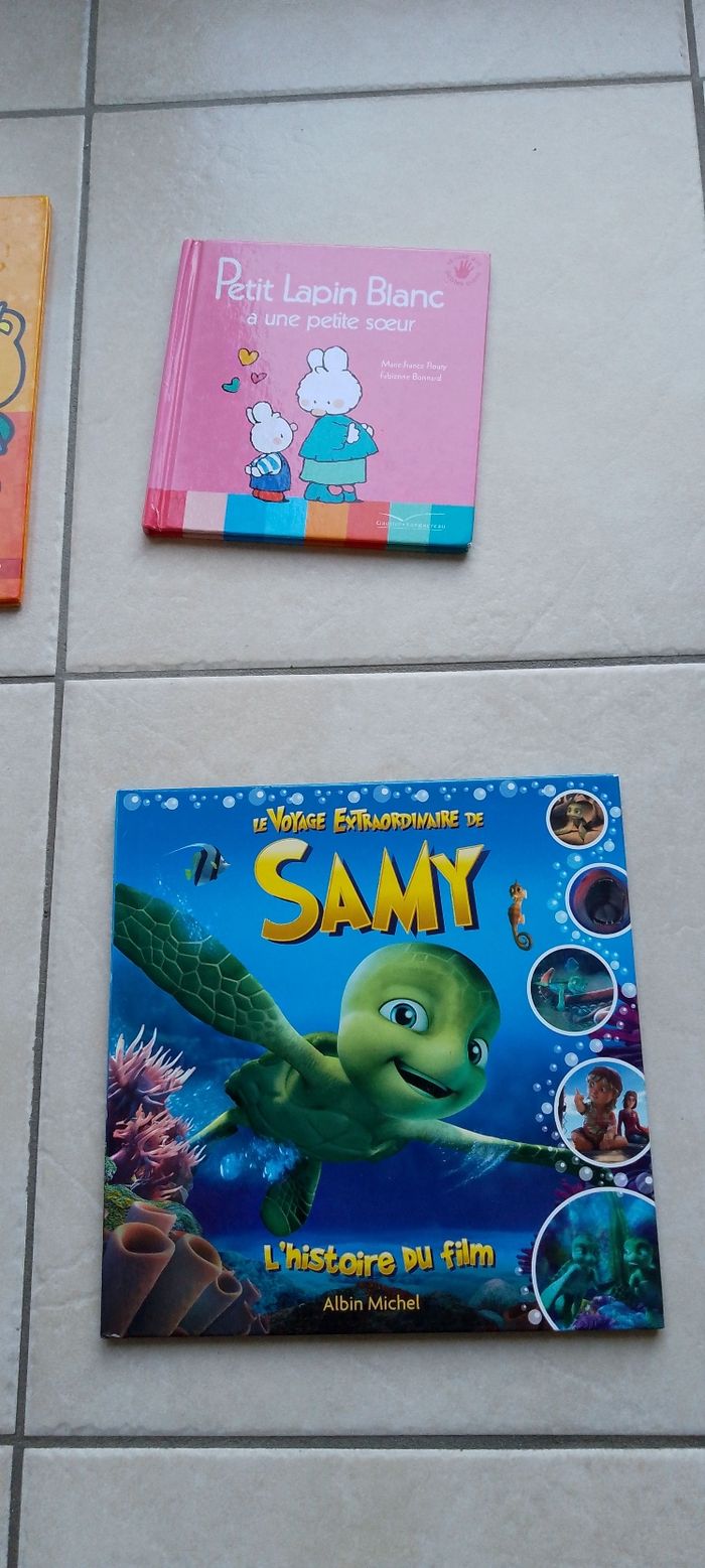 Lot de 4 livres enfants, mini loup, samy,hello Kitty, lapin blanc très bon état. - photo numéro 6