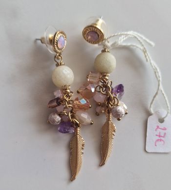 Boucles d’oreilles acier inoxydable – neuves ✨