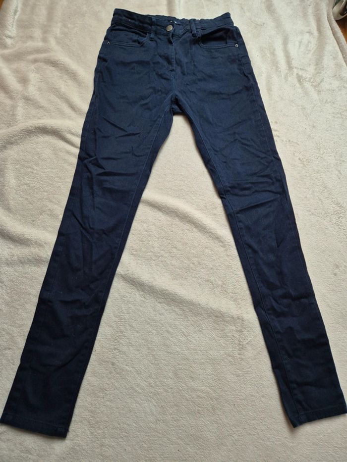 Jean's slim bleu marine 16 ans fille kiabi - photo numéro 2