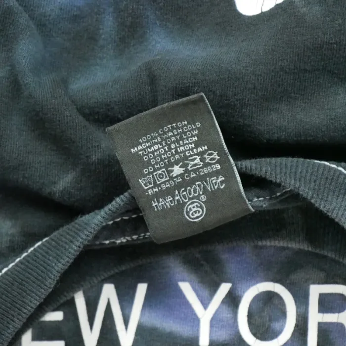 Stüssy T-shirt manches courtes World Tour Tie Dye Homme Taille S Violet #Qwe4081 - photo numéro 8