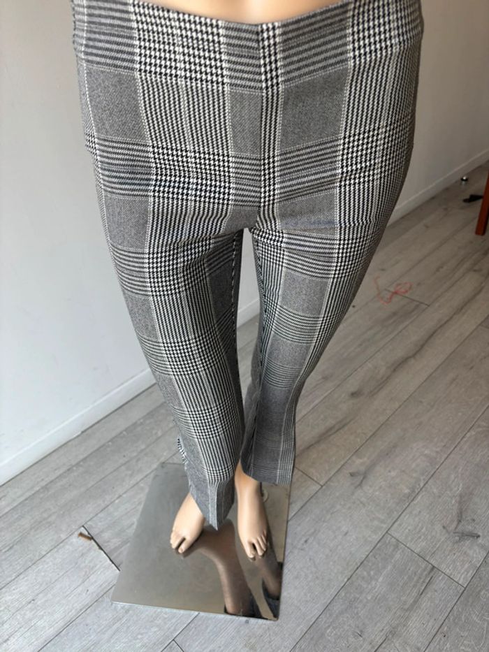 Pantalon écossais évasé neuf Zara