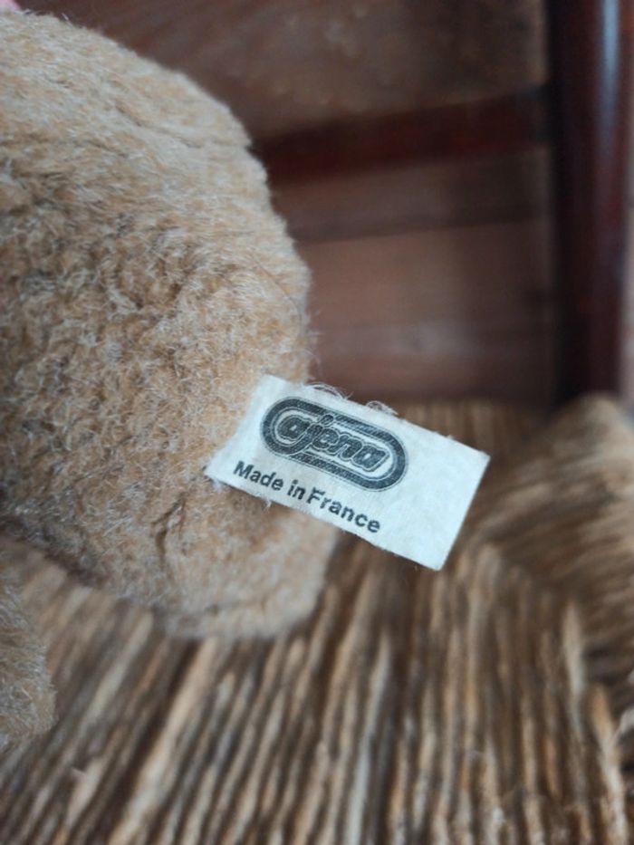 peluche petit ours marron ajena vintage - photo numéro 3