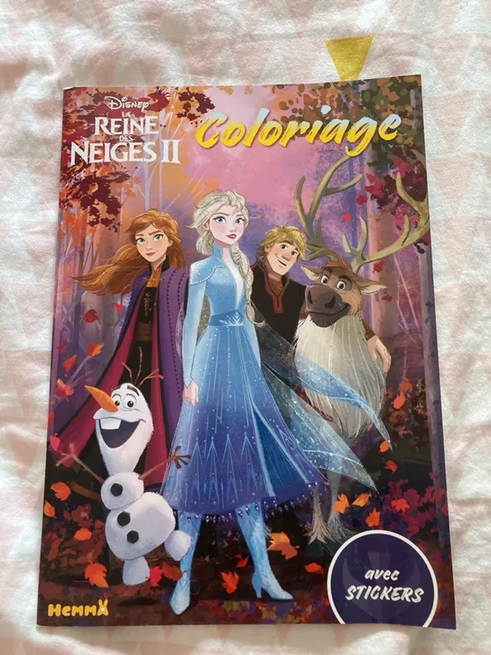 Cahier de coloriage reine de neiges II