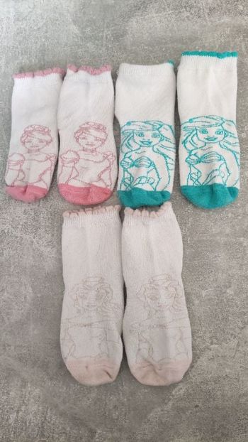 Chaussettes bébé fille anti dérapantes 19 22