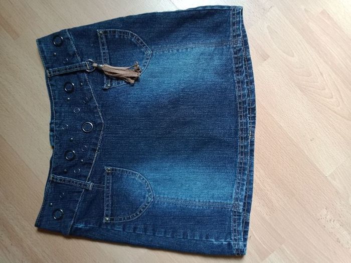 Jupe courte en jean