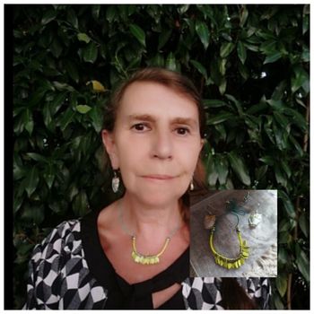 Ensemble collier & boucles d'oreilles Vintage