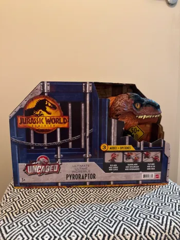 Mattel - Jurassic World – Figurine interactive Pyroraptor : Dinos En Liberté - 5 ans et +