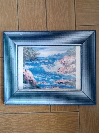 Aquarelle une mer furieuse