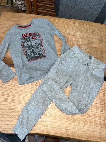 Ensemble levis 6 ans t-shirt manches longue pantalon jogging H&M