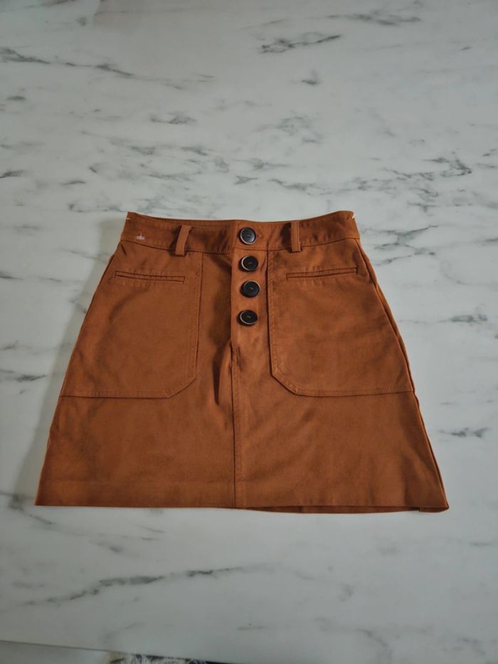 Zara mini jupe en daim XS