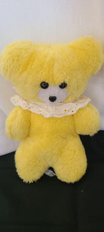 Ours Ancien Vintage Jaune, blanc