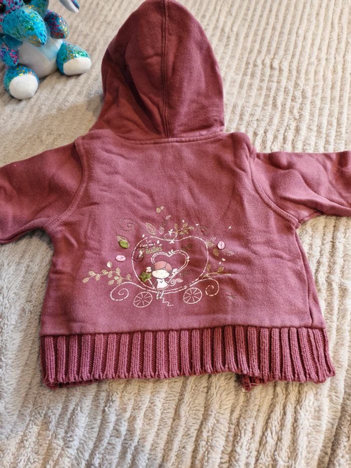 Lot 2 gilets sweat fille 3 mois Cadet Rousselle - photo numéro 15