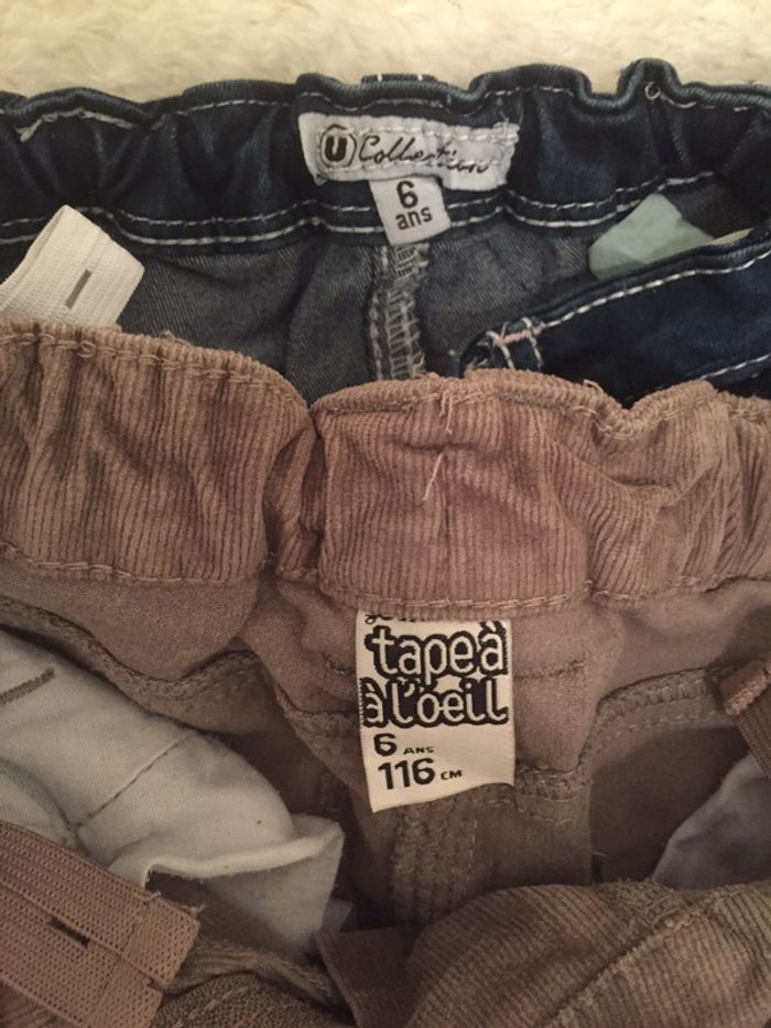 Deux pantalons #fille#taille 6 ans - photo numéro 3