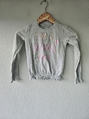 Blouse avec sequins pour fille