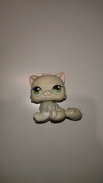 Figurine Petshop chat gris 