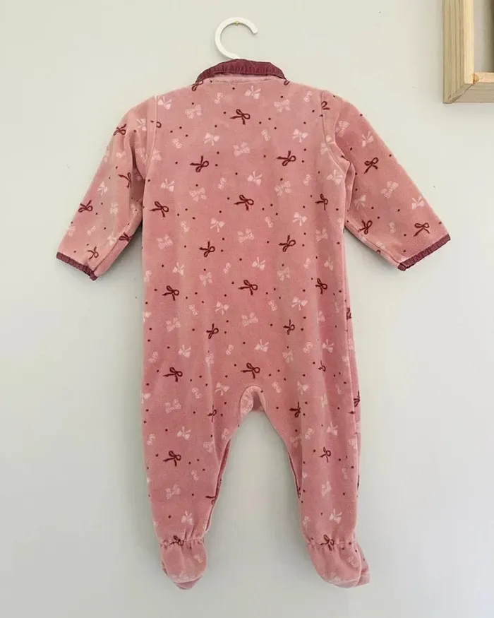 Pyjama en velours à col claudine 12 mois - Sergent Major 🎀 - photo numéro 4