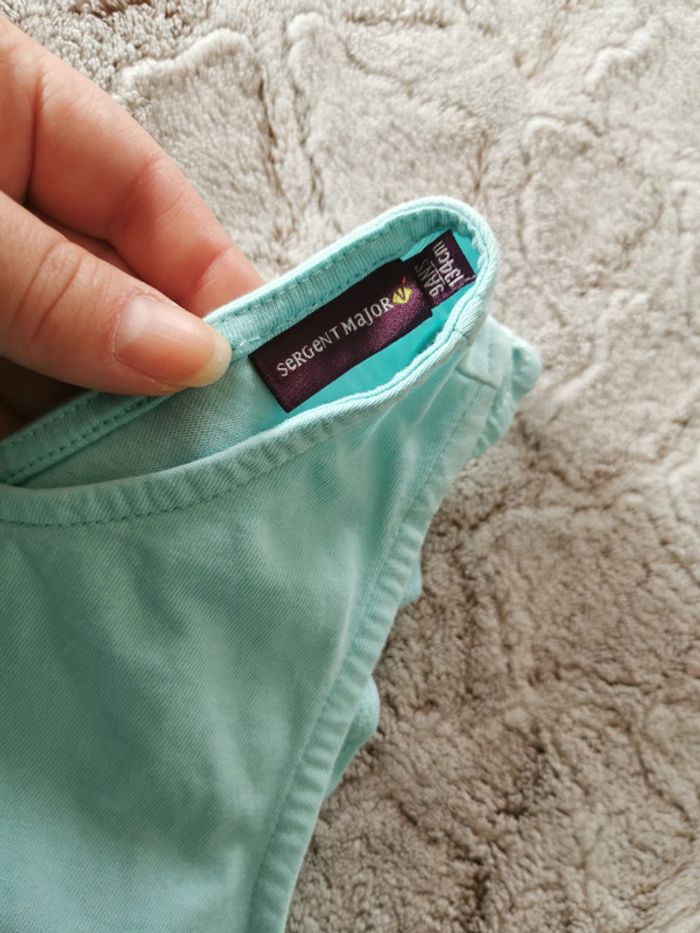 Haut bleu sans manches fille 9 ans Sergent Major - photo numéro 2