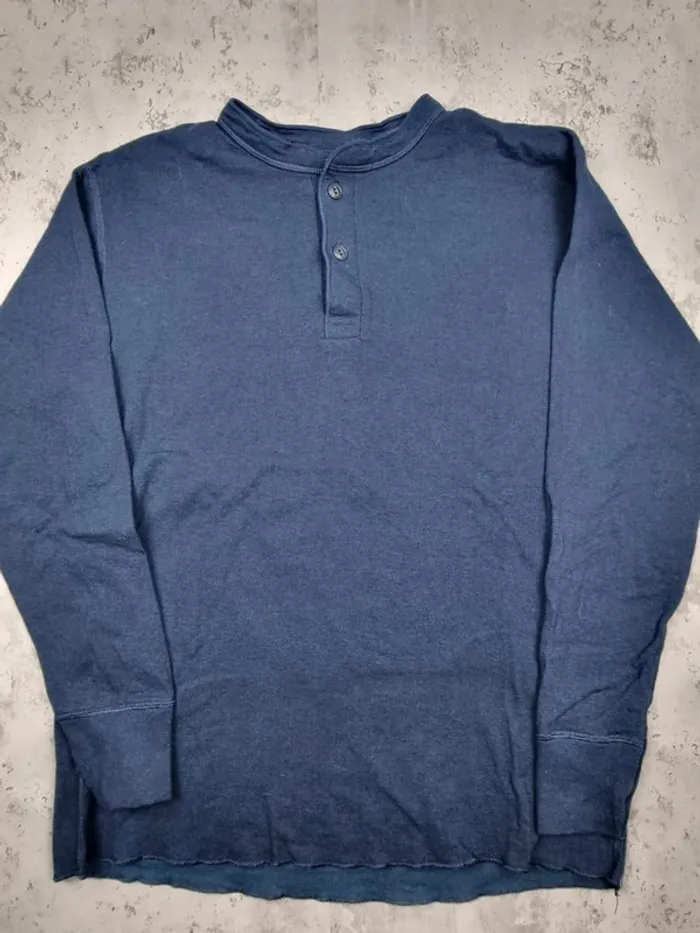 Pull col rond boutons L.L. Bean bleu marine, L Hommes - photo numéro 3