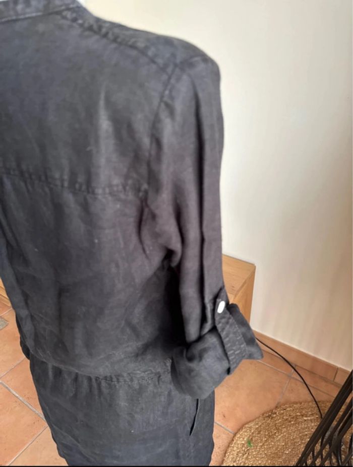 Robe noire en lin - photo numéro 8
